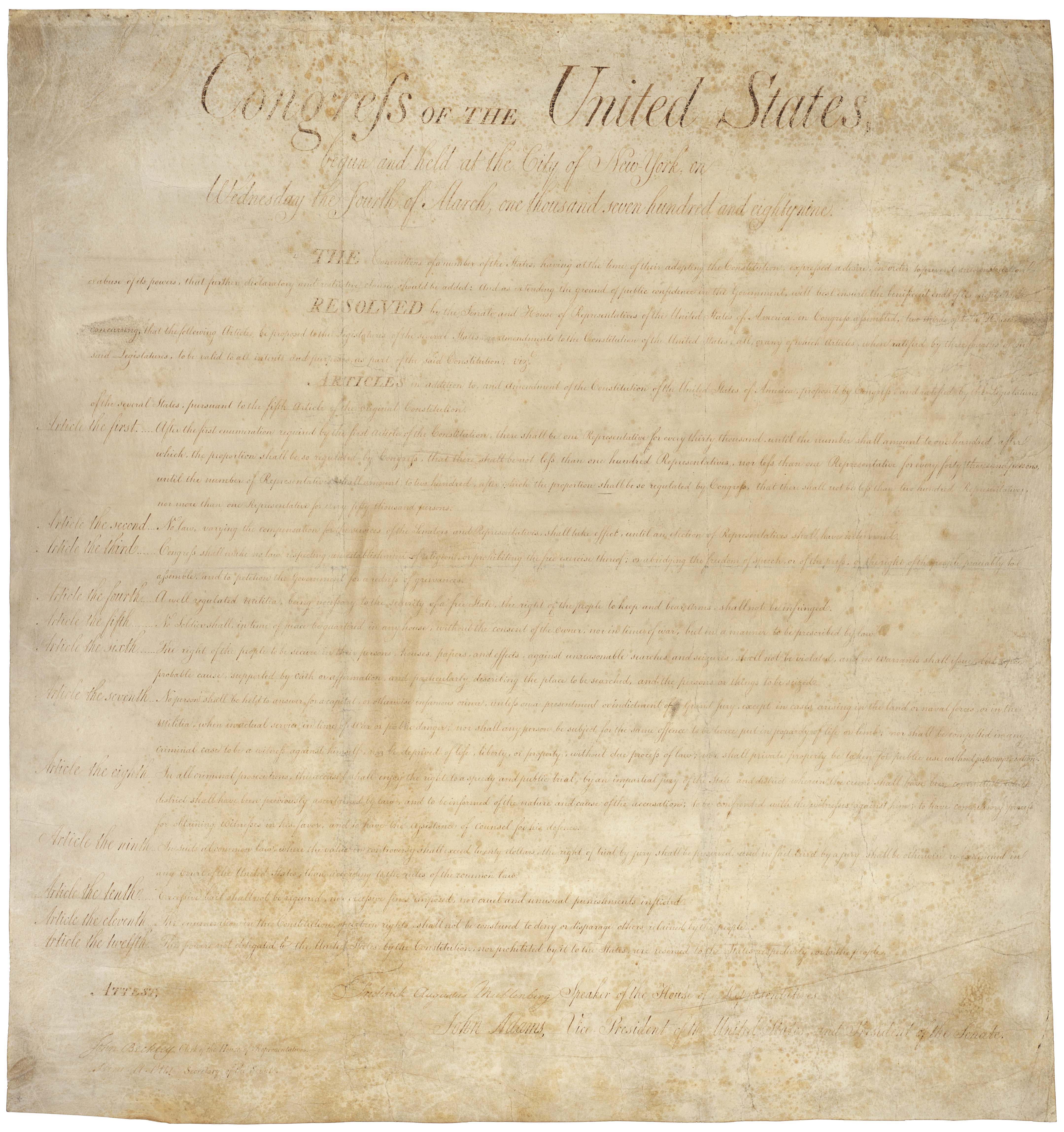 O Drugiej Poprawce i United States Bill of Rights